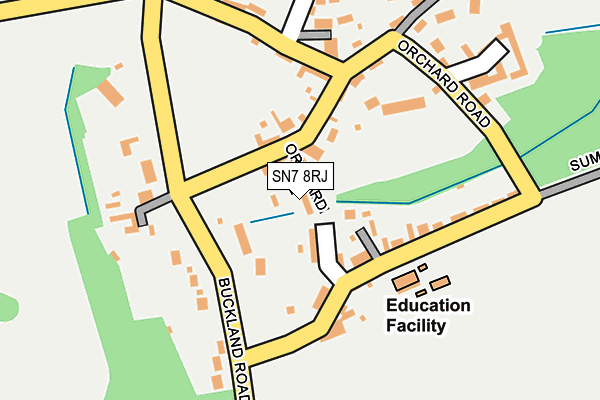 SN7 8RJ map - OS OpenMap – Local (Ordnance Survey)