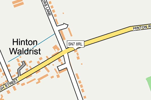 SN7 8RL map - OS OpenMap – Local (Ordnance Survey)