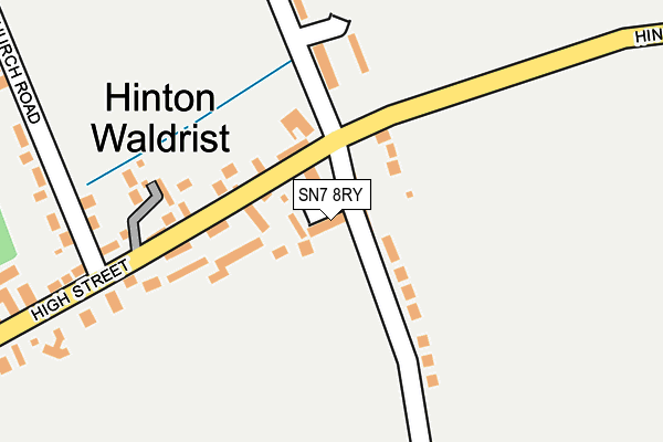 SN7 8RY map - OS OpenMap – Local (Ordnance Survey)