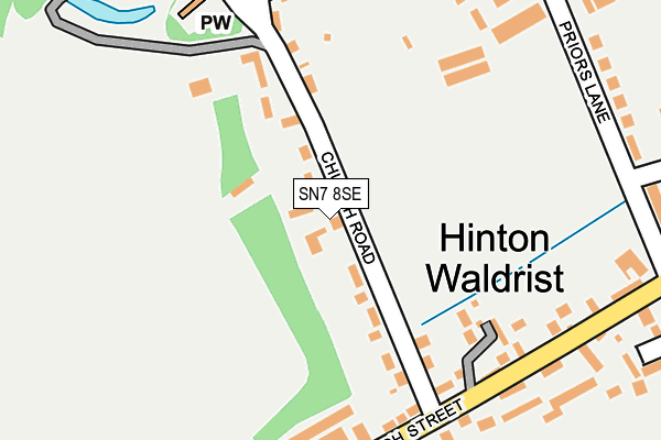 SN7 8SE map - OS OpenMap – Local (Ordnance Survey)