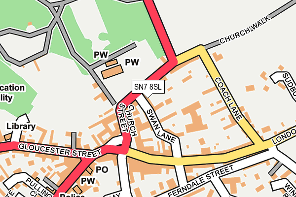 SN7 8SL map - OS OpenMap – Local (Ordnance Survey)