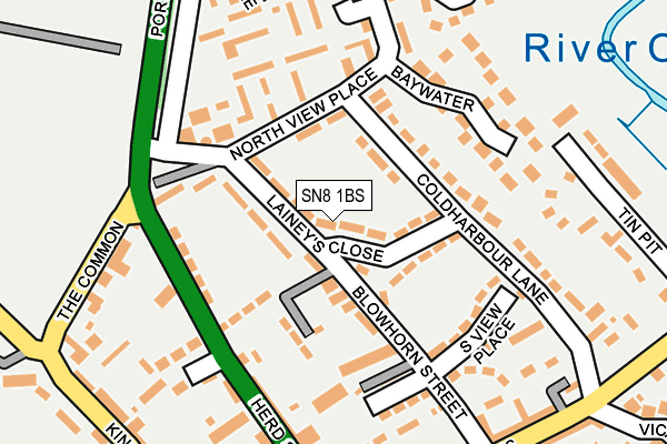 SN8 1BS map - OS OpenMap – Local (Ordnance Survey)