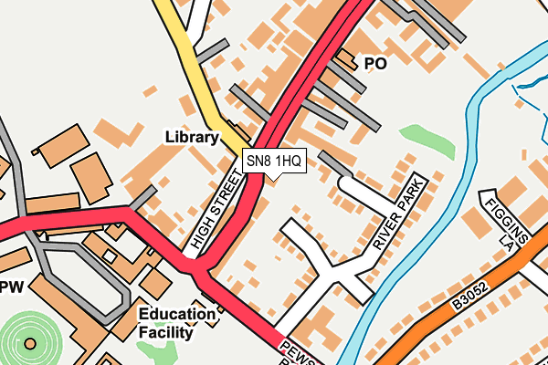 SN8 1HQ map - OS OpenMap – Local (Ordnance Survey)