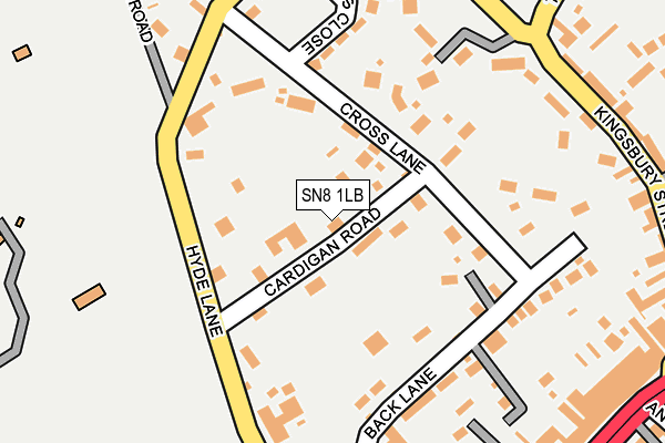 SN8 1LB map - OS OpenMap – Local (Ordnance Survey)