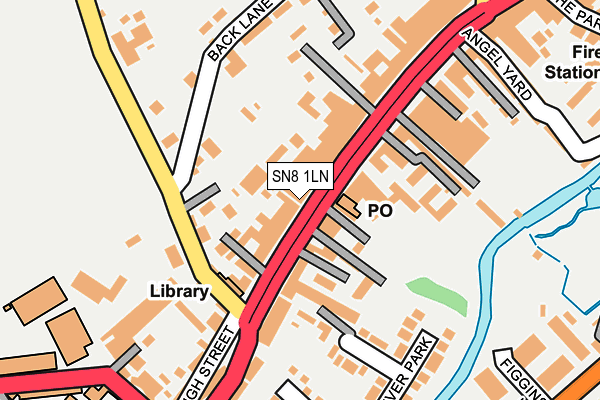 SN8 1LN map - OS OpenMap – Local (Ordnance Survey)