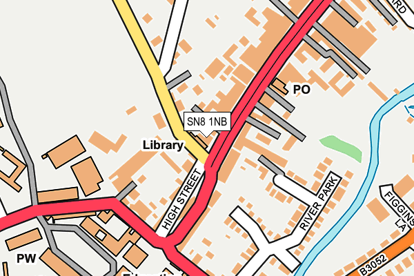 SN8 1NB map - OS OpenMap – Local (Ordnance Survey)