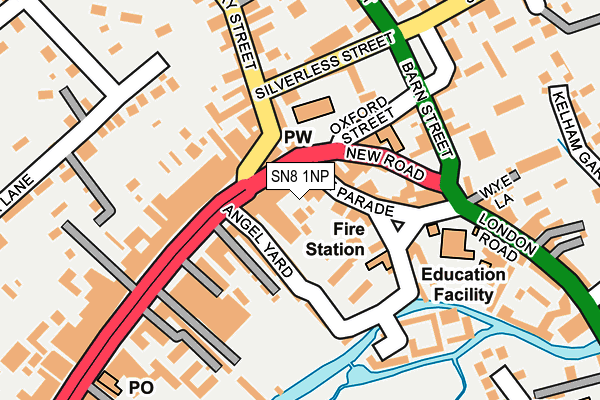 SN8 1NP map - OS OpenMap – Local (Ordnance Survey)