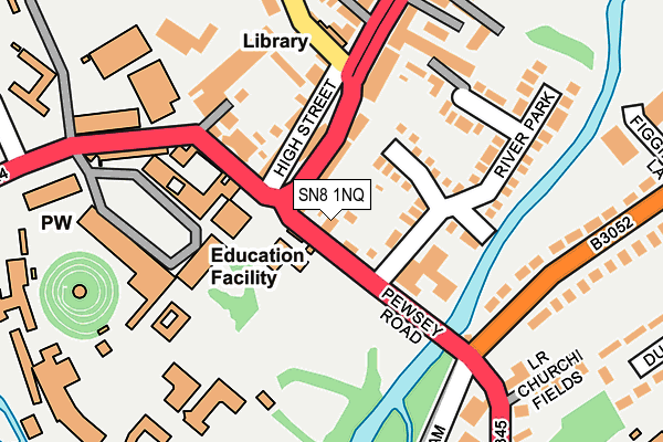 SN8 1NQ map - OS OpenMap – Local (Ordnance Survey)