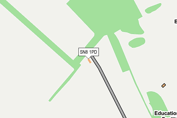 SN8 1PD map - OS OpenMap – Local (Ordnance Survey)