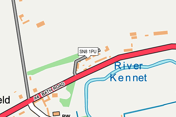 SN8 1PU map - OS OpenMap – Local (Ordnance Survey)