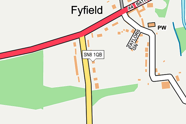 SN8 1QB map - OS OpenMap – Local (Ordnance Survey)