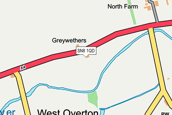 SN8 1QD map - OS OpenMap – Local (Ordnance Survey)