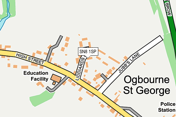 SN8 1SP map - OS OpenMap – Local (Ordnance Survey)