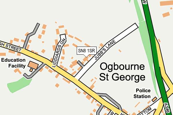 SN8 1SR map - OS OpenMap – Local (Ordnance Survey)