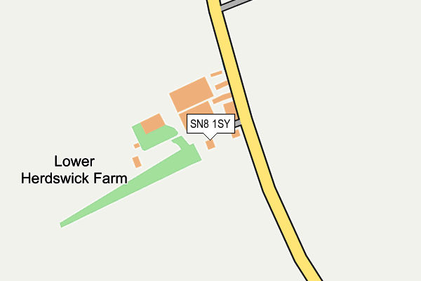 SN8 1SY map - OS OpenMap – Local (Ordnance Survey)