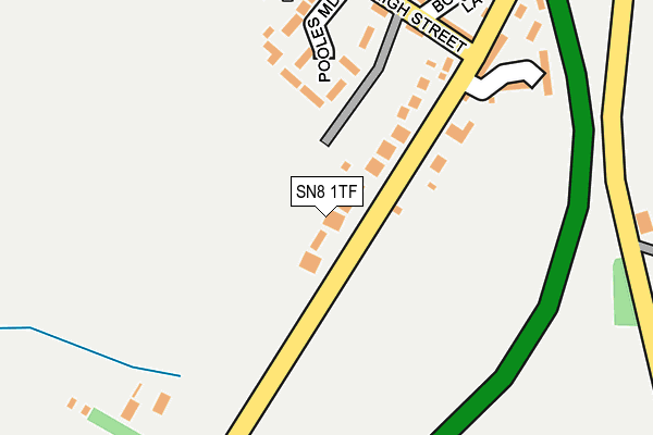SN8 1TF map - OS OpenMap – Local (Ordnance Survey)