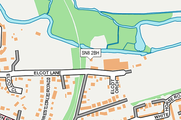 SN8 2BH map - OS OpenMap – Local (Ordnance Survey)