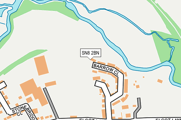 SN8 2BN map - OS OpenMap – Local (Ordnance Survey)