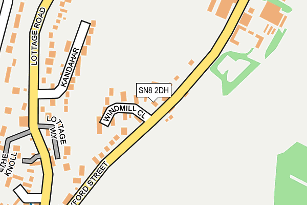 SN8 2DH map - OS OpenMap – Local (Ordnance Survey)