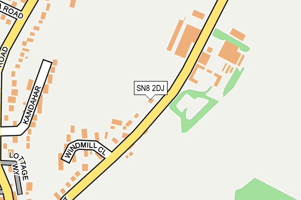 SN8 2DJ map - OS OpenMap – Local (Ordnance Survey)