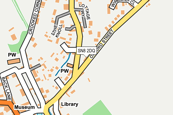SN8 2DQ map - OS OpenMap – Local (Ordnance Survey)