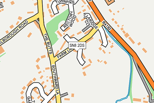 SN8 2DS map - OS OpenMap – Local (Ordnance Survey)