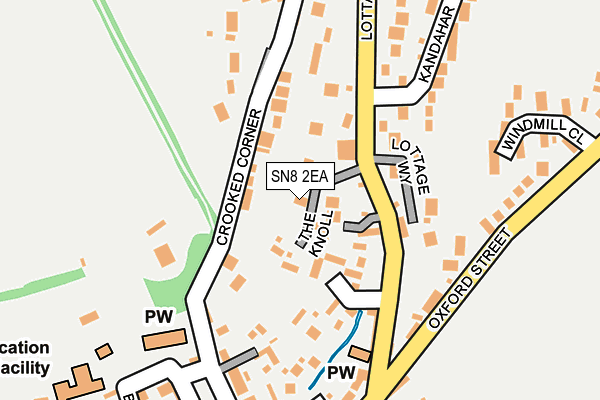 SN8 2EA map - OS OpenMap – Local (Ordnance Survey)
