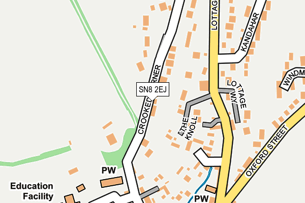 SN8 2EJ map - OS OpenMap – Local (Ordnance Survey)