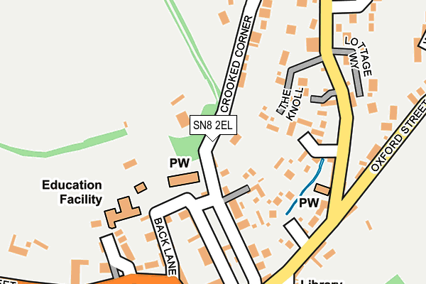 SN8 2EL map - OS OpenMap – Local (Ordnance Survey)