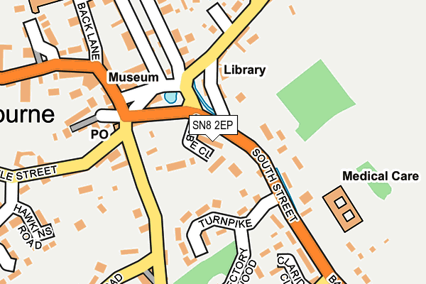 SN8 2EP map - OS OpenMap – Local (Ordnance Survey)