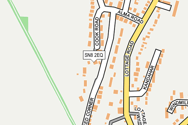 SN8 2EQ map - OS OpenMap – Local (Ordnance Survey)