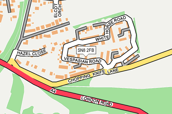 SN8 2FB map - OS OpenMap – Local (Ordnance Survey)