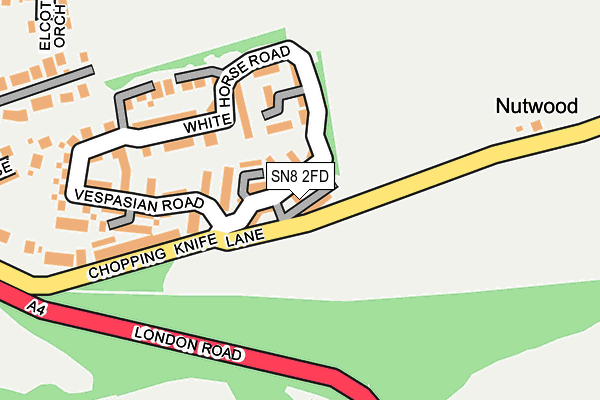 SN8 2FD map - OS OpenMap – Local (Ordnance Survey)