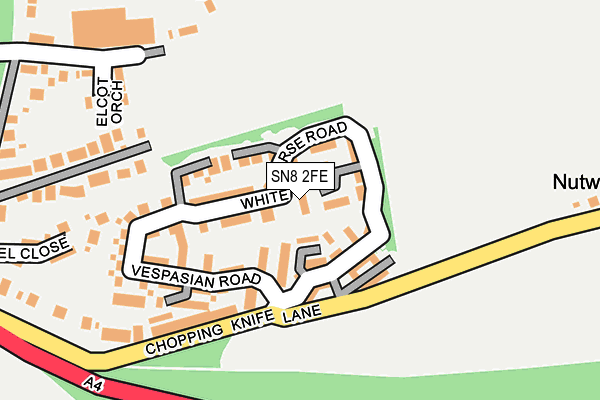 SN8 2FE map - OS OpenMap – Local (Ordnance Survey)