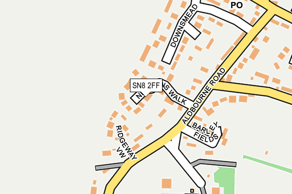 SN8 2FF map - OS OpenMap – Local (Ordnance Survey)