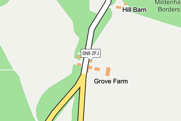 SN8 2FJ map - OS OpenMap – Local (Ordnance Survey)