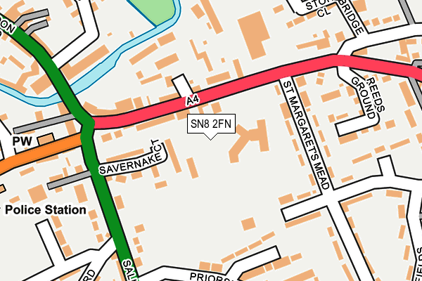 SN8 2FN map - OS OpenMap – Local (Ordnance Survey)