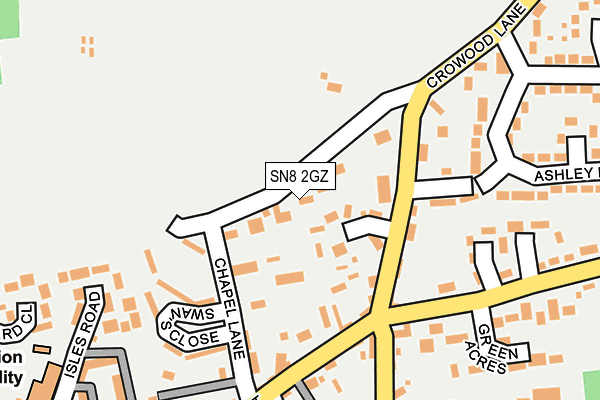 SN8 2GZ map - OS OpenMap – Local (Ordnance Survey)