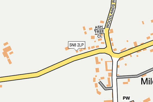 SN8 2LP map - OS OpenMap – Local (Ordnance Survey)