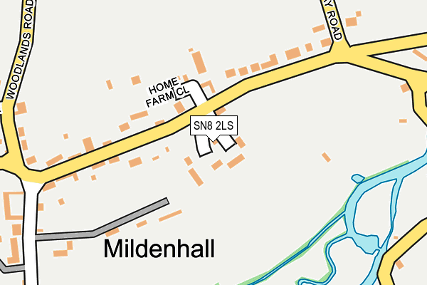 SN8 2LS map - OS OpenMap – Local (Ordnance Survey)