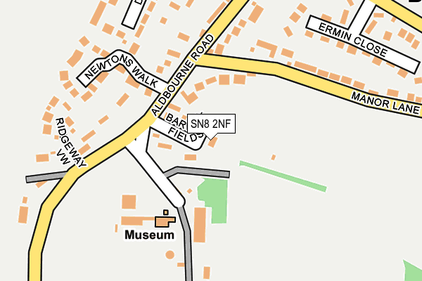 SN8 2NF map - OS OpenMap – Local (Ordnance Survey)