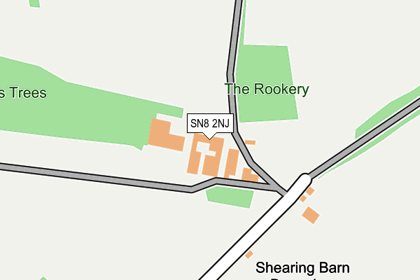 SN8 2NJ map - OS OpenMap – Local (Ordnance Survey)