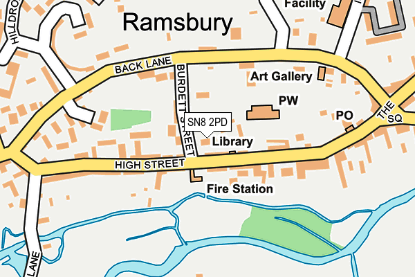 SN8 2PD map - OS OpenMap – Local (Ordnance Survey)