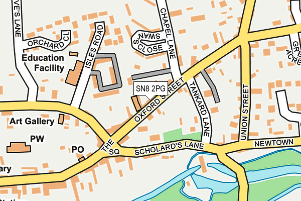 SN8 2PG map - OS OpenMap – Local (Ordnance Survey)