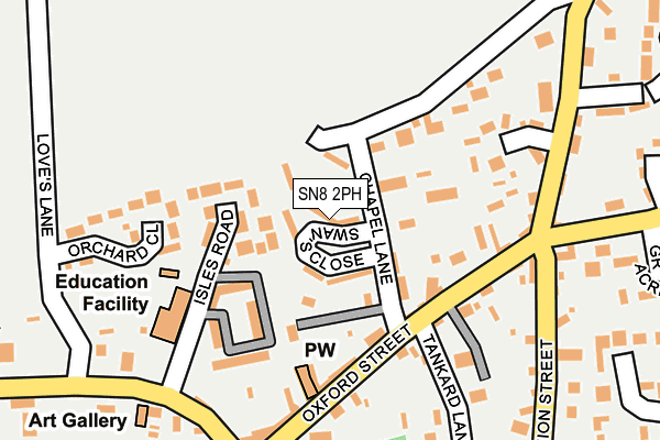 SN8 2PH map - OS OpenMap – Local (Ordnance Survey)