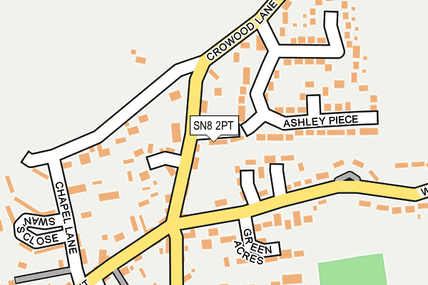 SN8 2PT map - OS OpenMap – Local (Ordnance Survey)