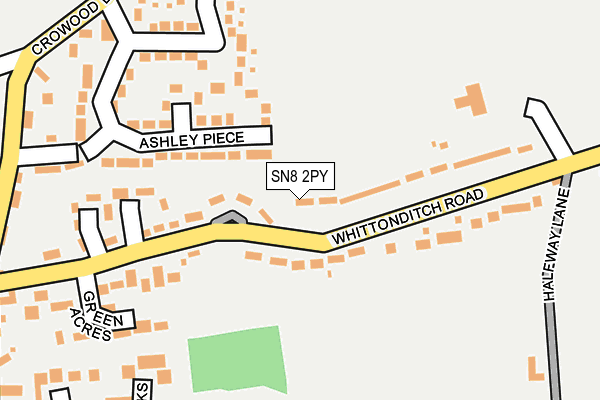 SN8 2PY map - OS OpenMap – Local (Ordnance Survey)