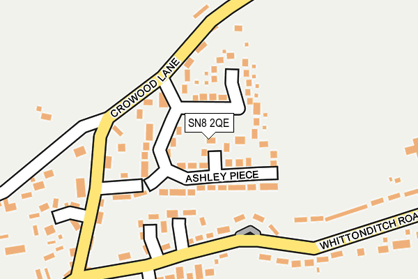 SN8 2QE map - OS OpenMap – Local (Ordnance Survey)