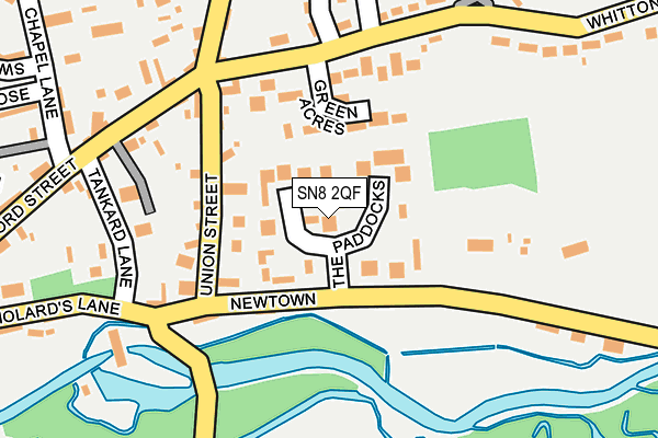 SN8 2QF map - OS OpenMap – Local (Ordnance Survey)