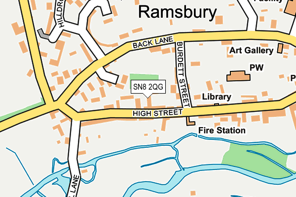 SN8 2QG map - OS OpenMap – Local (Ordnance Survey)